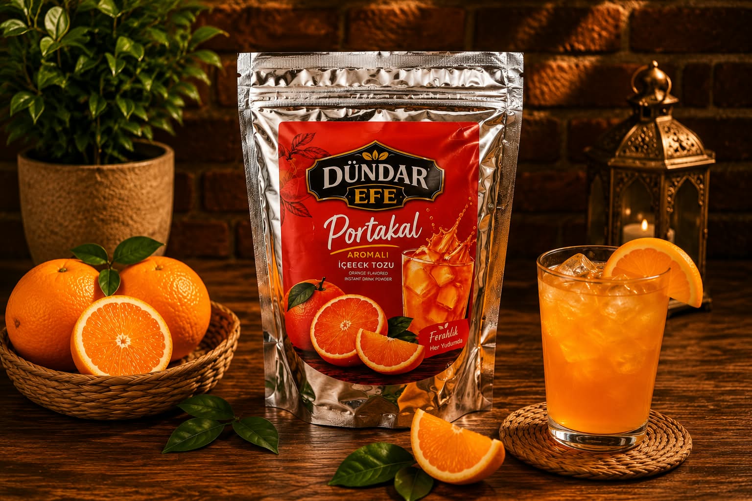 Portakal Aromalı İçecek Tozu
