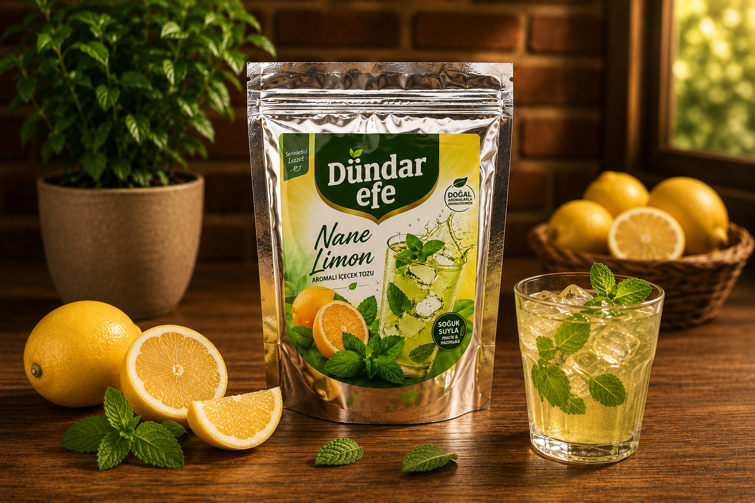Nane Limon Aromalı İçecek Tozu