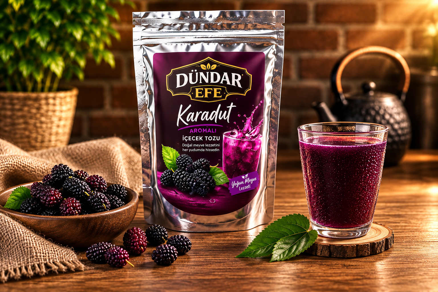 Karadut Aromalı İçecek Tozu