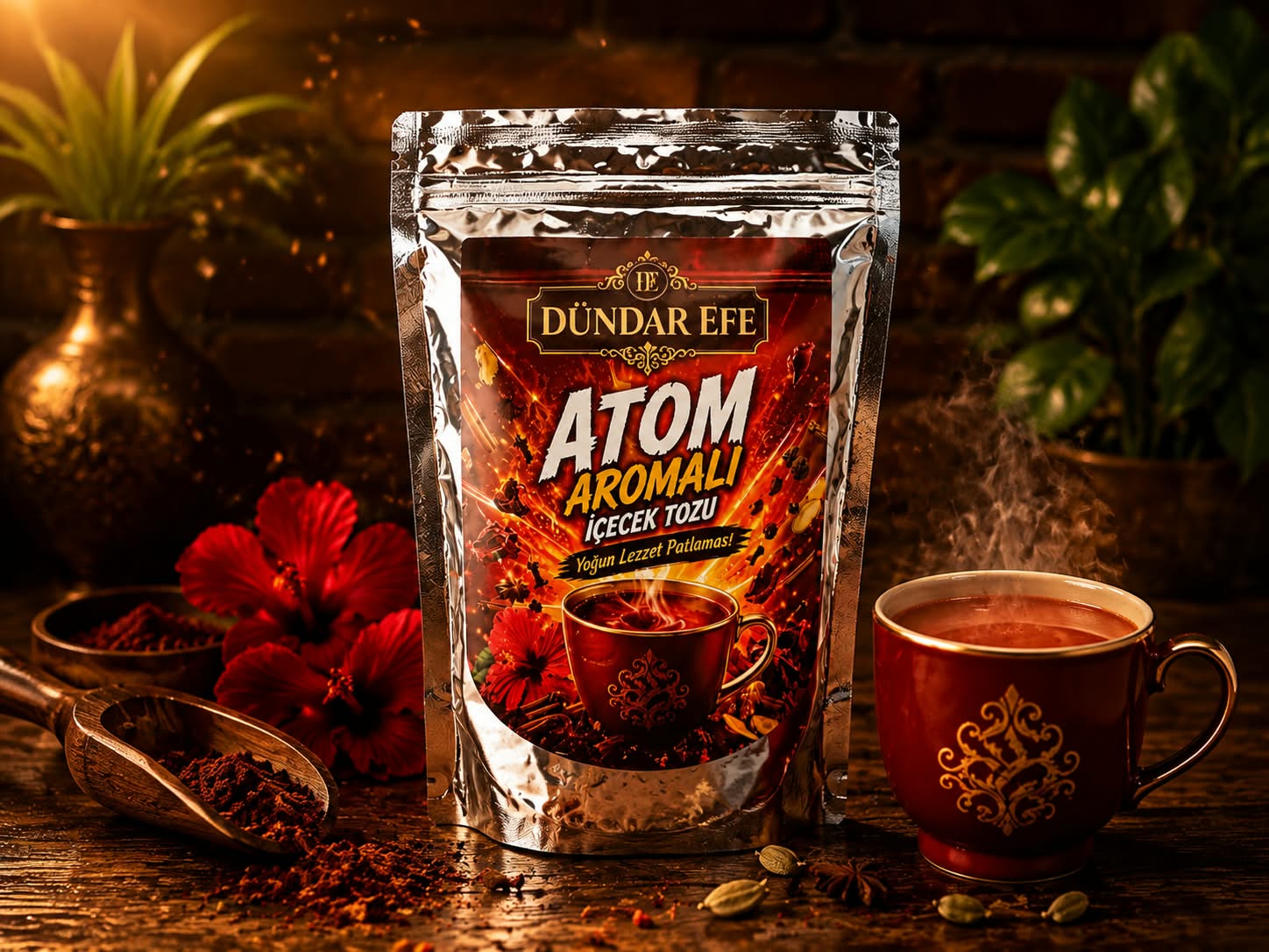 Atom Aromalı İçecek Tozu